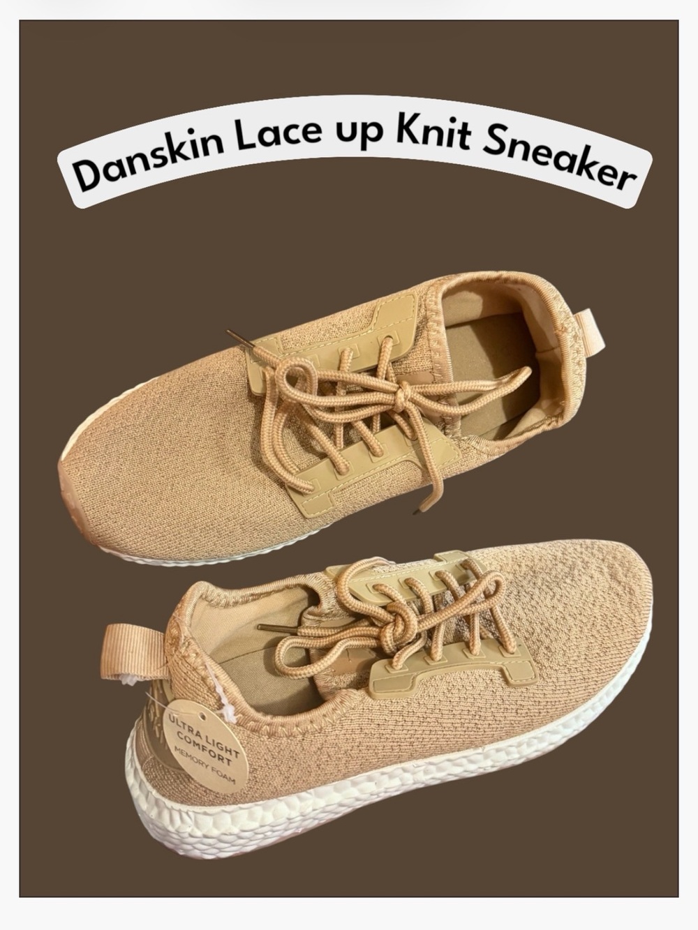 *new* Danskin Women’s Knit Lace-up Sneakers